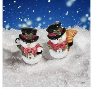 Snowman Salt & Pepper Shakers Vintage
